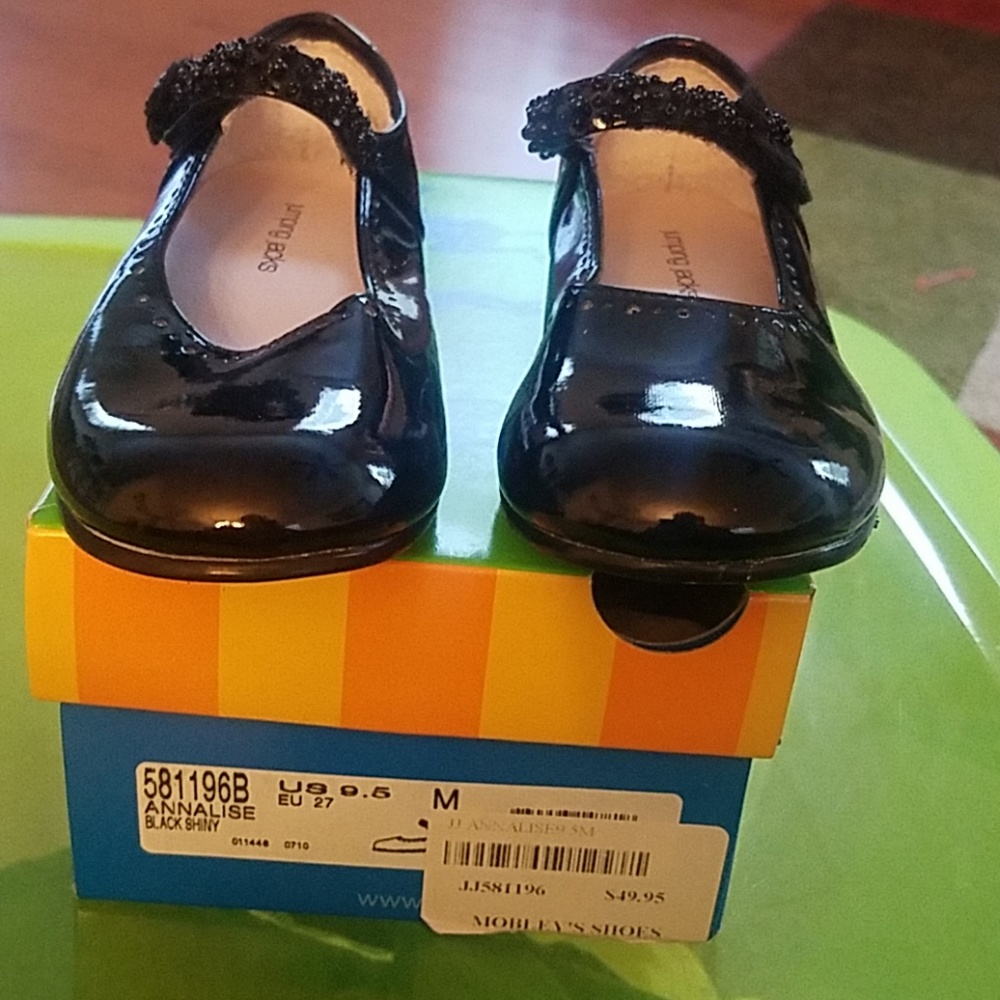 Jumping Jacks black new shoes.